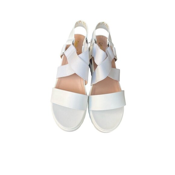 Dream Pairs Womens Platform Sandals Open Toe In White Size 9.5 - Picture 3 of 6